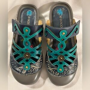 Socofy Bohemian Clogs size 10